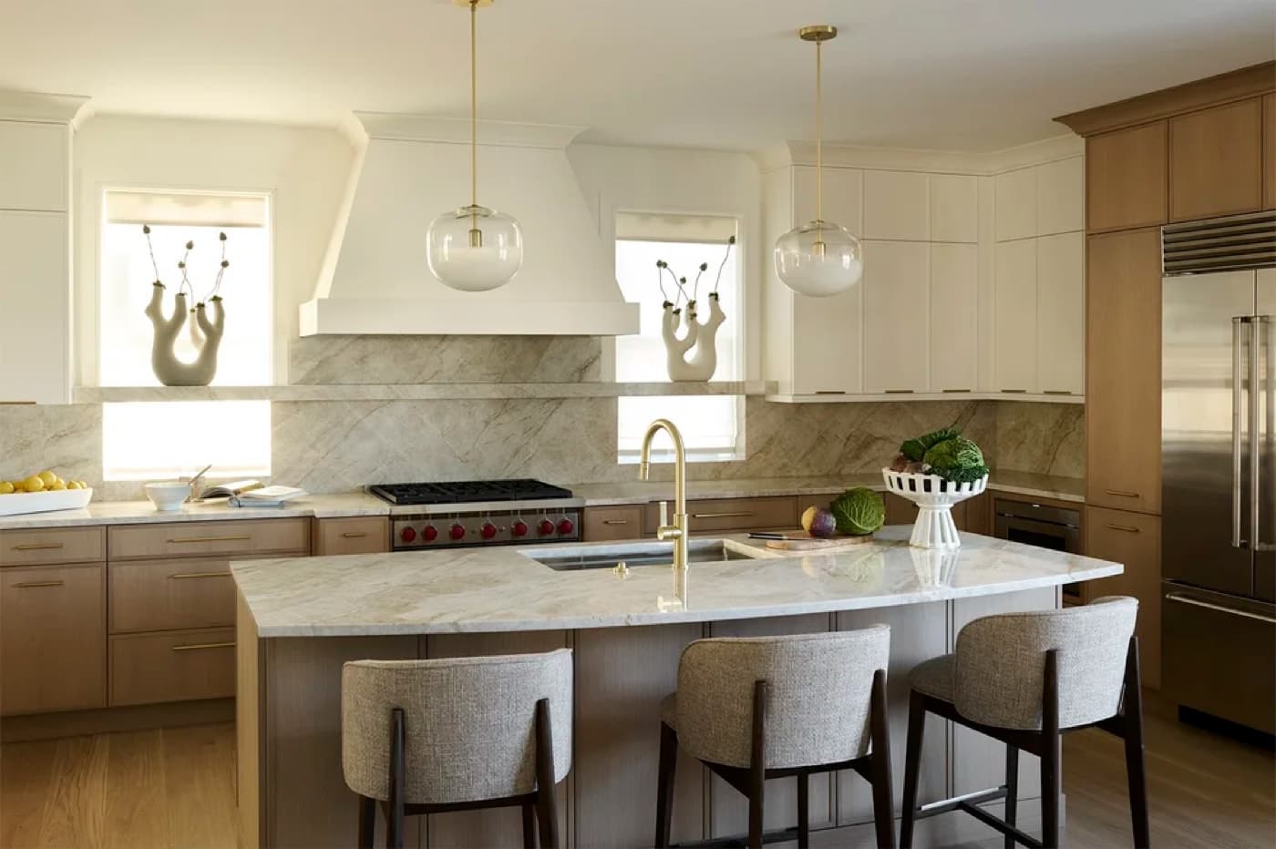 Expansive custom Rumson kitchen and living space