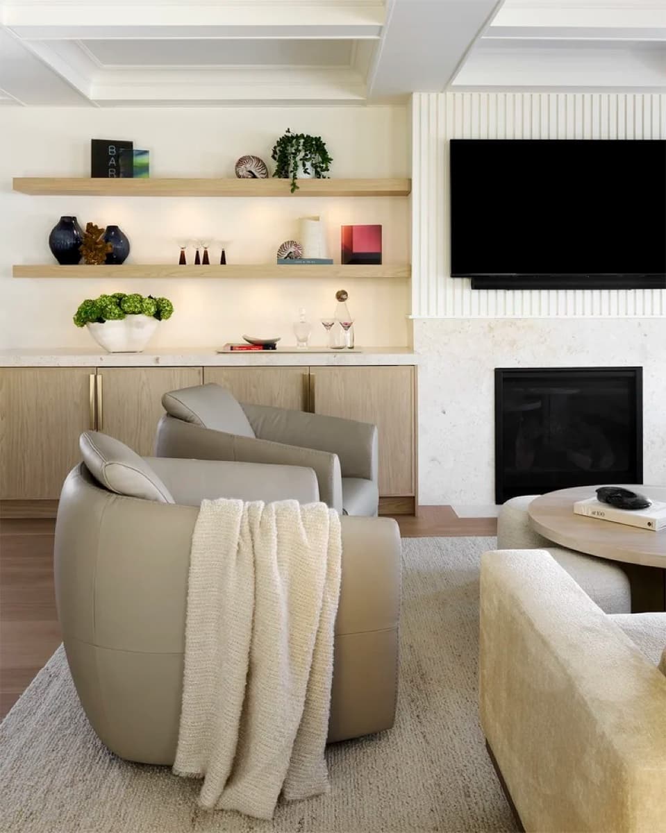 Layered living room in a DelMonte residence